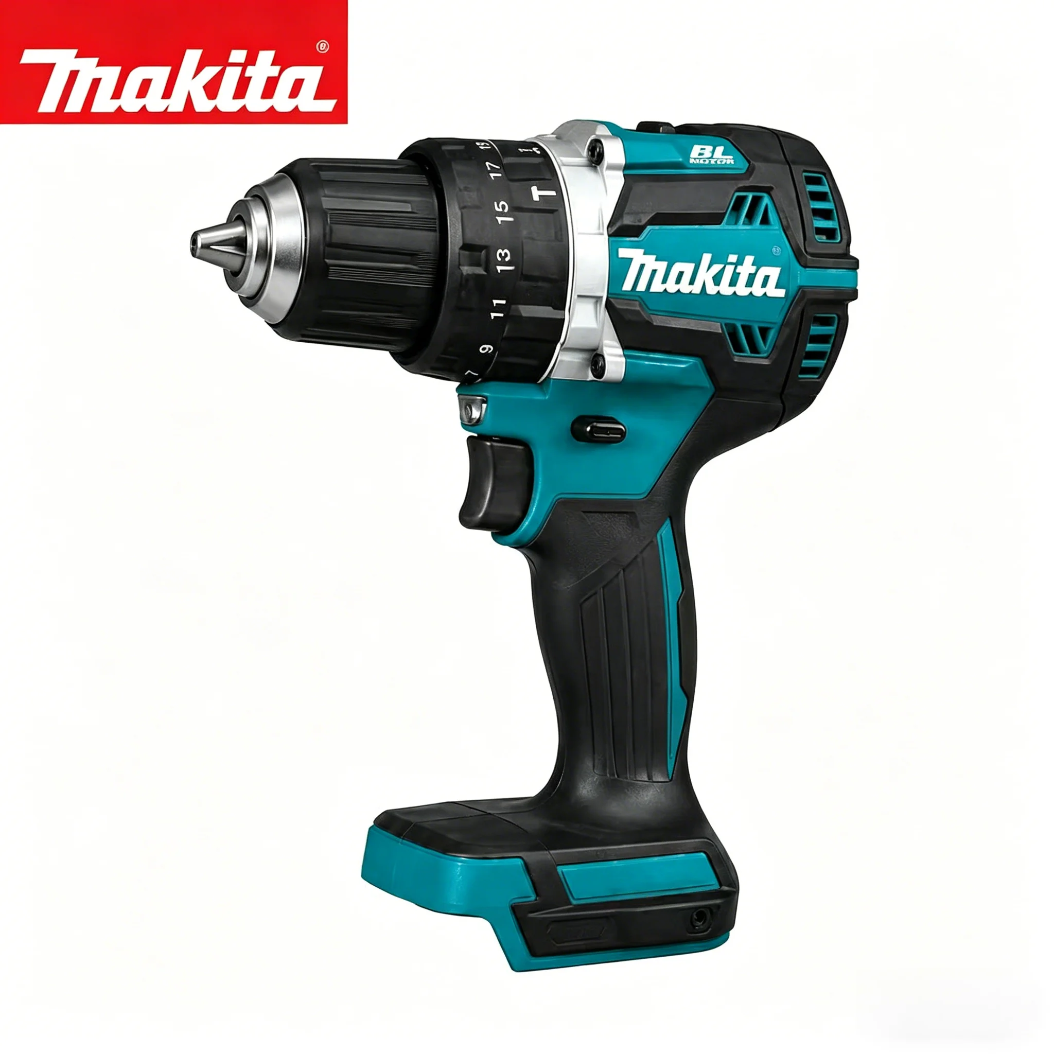 Makita DDF487 13mm 18V LXT® Lithium-Ion Compact Brushless Cordless 1/2" Hammer Driver-Drill High Torque Electric Screwdriver