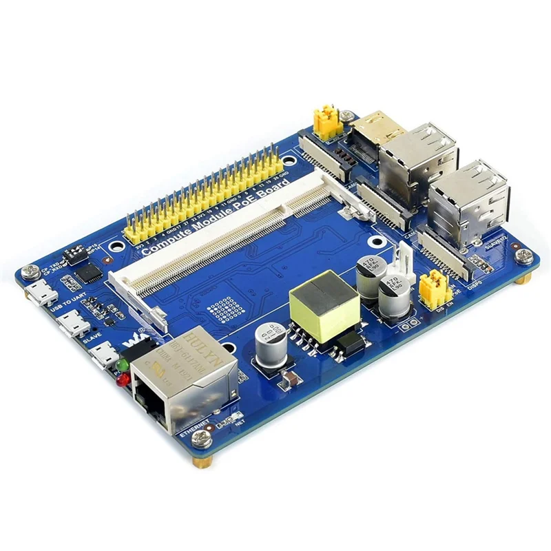 

Waveshare Compute Module IO Board with PoE Feature for Raspberry Pi Compute Module CM3 / CM3L / CM3+ / CM3+L