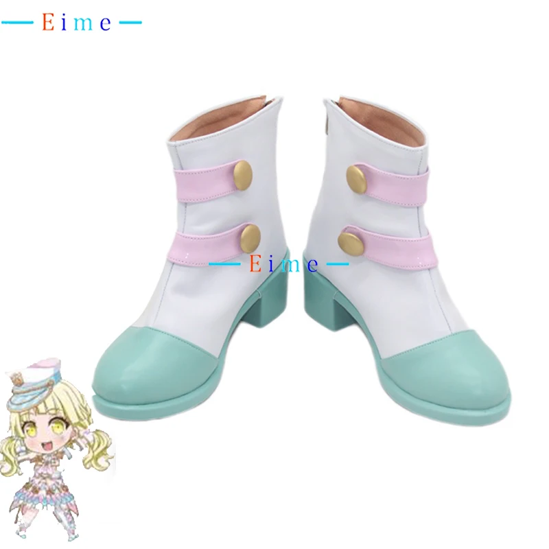 

Kokoro Tsurumaki Cosplay Shoes BanG Dream Cosplay Prop Halloween Carnival Boots Anime PU Leather Shoes Custom Made