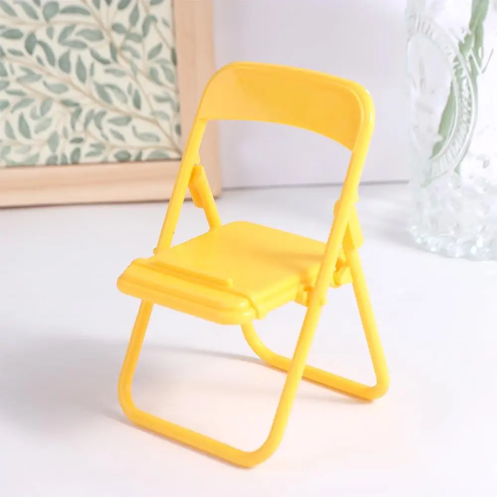 Kreative Kunststoff Handy Halter ABS Mini Stuhl Mini Stuhl Telefon Ständer Protable Faltbare Mini Telefon Halter Männer