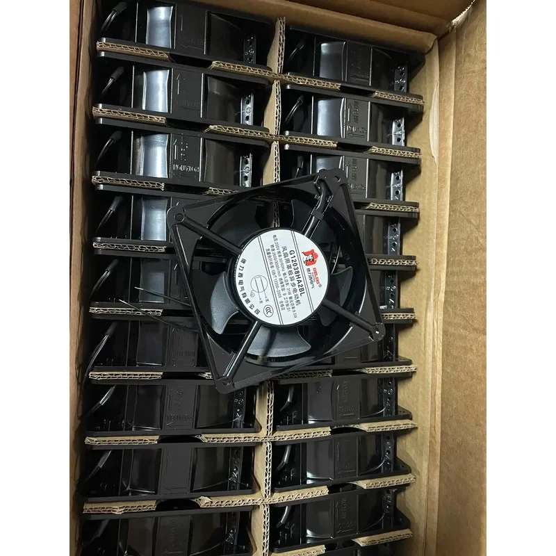 for Delixi New Double Ball AC 220V Axial Flow Fan for Electric Box Cabinet Charging Pile Industrial High Speed Strong Airflow
