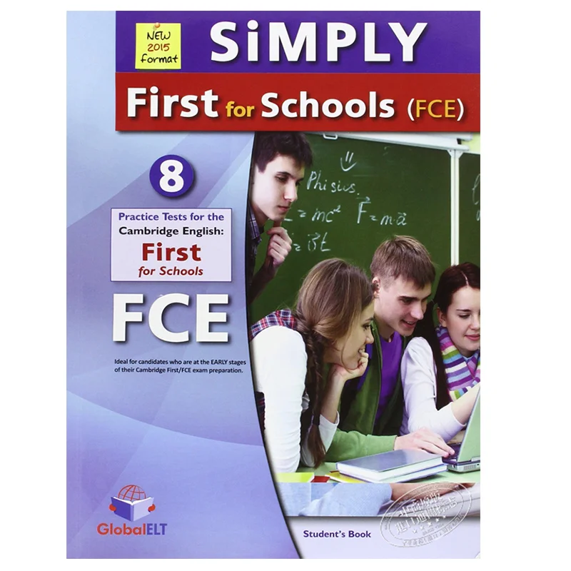 ببساطة كامبريدج الإنجليزية الأولى FCE للمدارس 8 اختبارات الممارسة الجديدة 2015 FORMAT SelfStudy Edition 9781781642283 #1