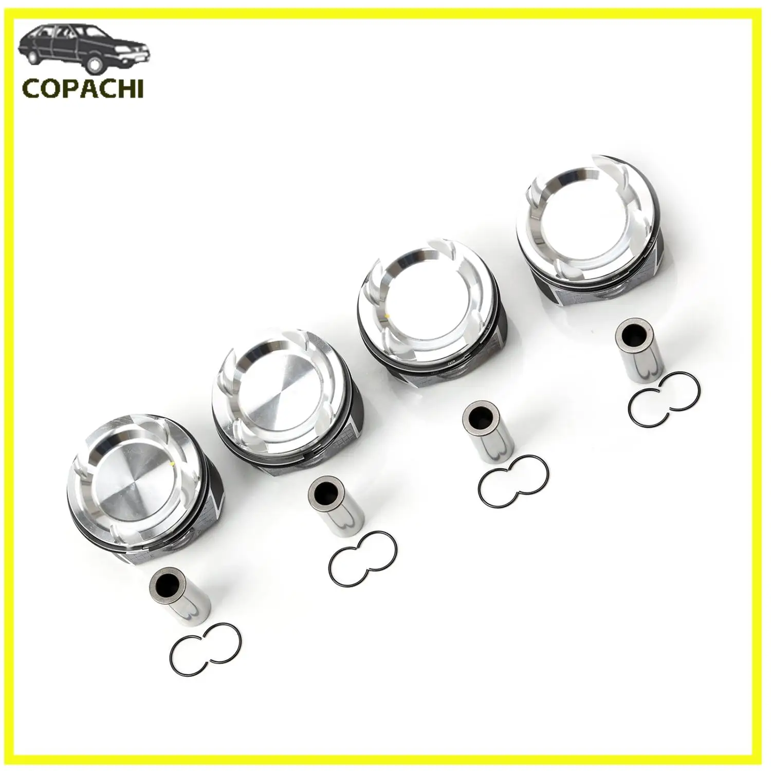 

4pc Car Pistons&Rings Kit 72.20mm A2820300700 A2820301500 A2829940041 Compression Ratio 10.6:1 for Mercedes Benz A200 M282.914