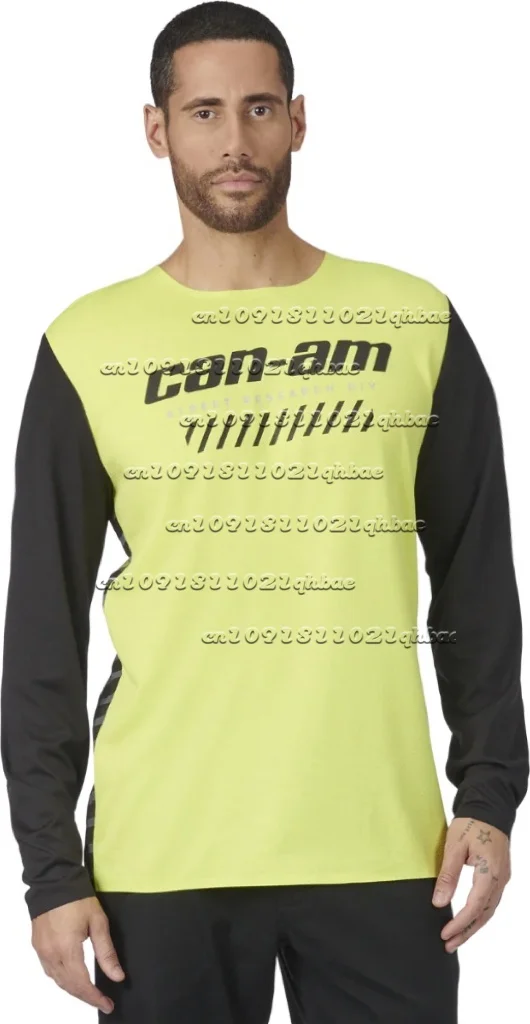 

Retro Long-Sleeved Off-Road Motorcycle Road Riding Suit Breathable Quick-Drying Downhill Suit Men's T-Shirts