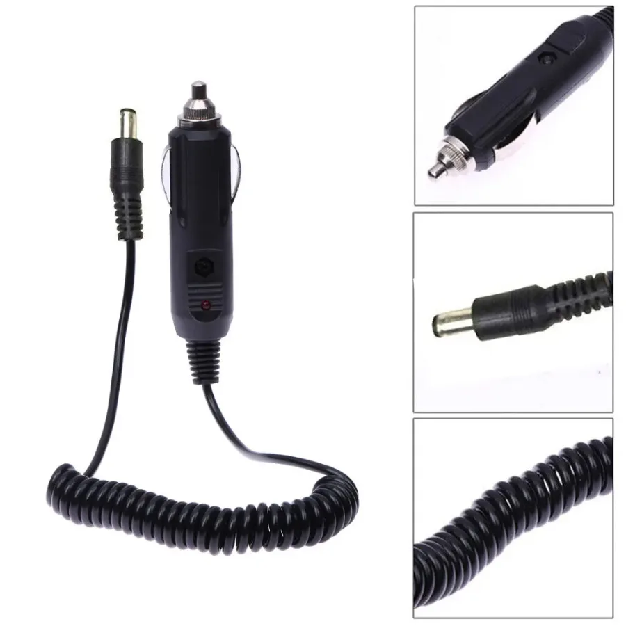 12V Auto Car Charger Cable Walkie Talkie Car Charging Cable for Baofeng Radios UV-5R 8W UV-5RA UV-5RE UV-82 8W UV9R UV-9R PLUS