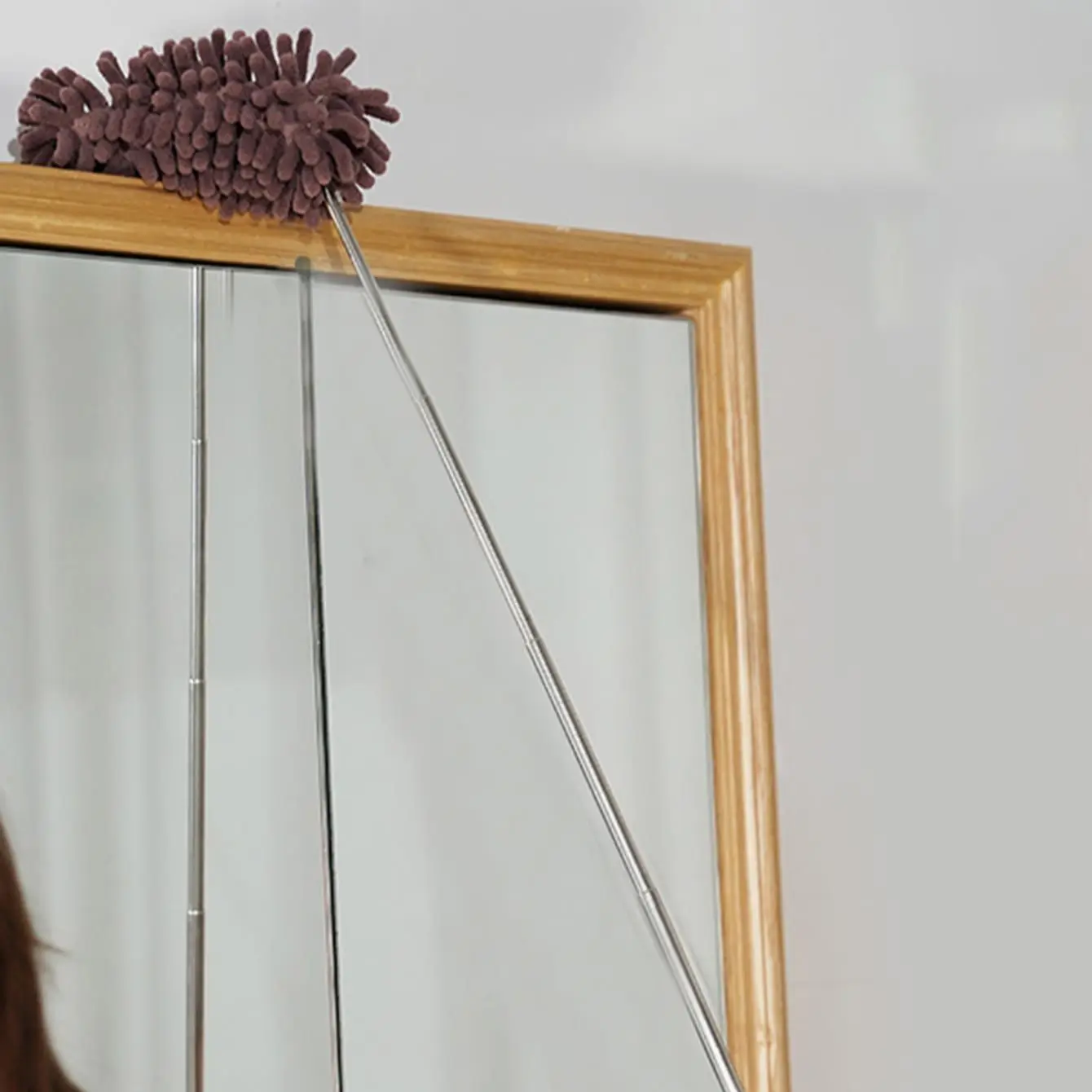 Telescopic Lengthen Duster Microfiber Chenille Home Stainless Removal Steel Dust Brush Ceiling Clean Multifunction