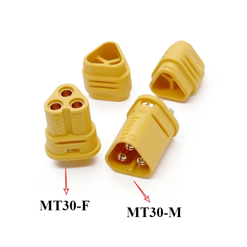

5/10/30/50Pcs/lot MT30 3Pin Male Female Bullet Connectors Plug For RC Lipo Battery RC Car Boat Quadcopter Multicopter Toy DIY
