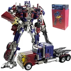 30CM Transformation Robot Toys Optimus Prime Star Commander Alloy Car Movie Anime Action Figure Children Deformation Kids Boy