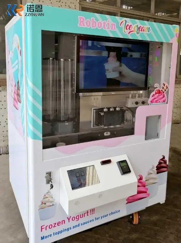 2023 New Style Intelligent Full Automatic Ice Cream Vending Machine For Sales