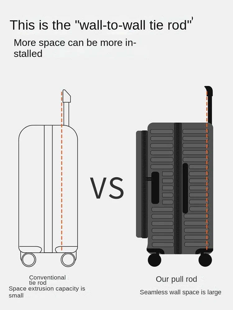 전면 개폐형 수하물 28인치 대용량 여행가방 다기능 확장형 여행 비밀번호 트롤리 케이스 20인치 캐리어