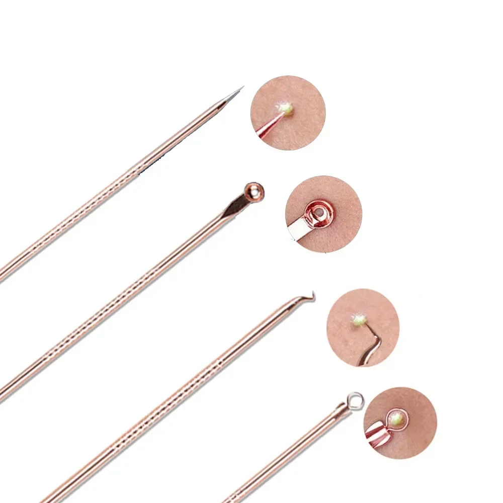 Extracteur de points noirs, extracteur de boutons d'acné, Extrusion sous vide, bâton d'acné contre les points noirs, outils