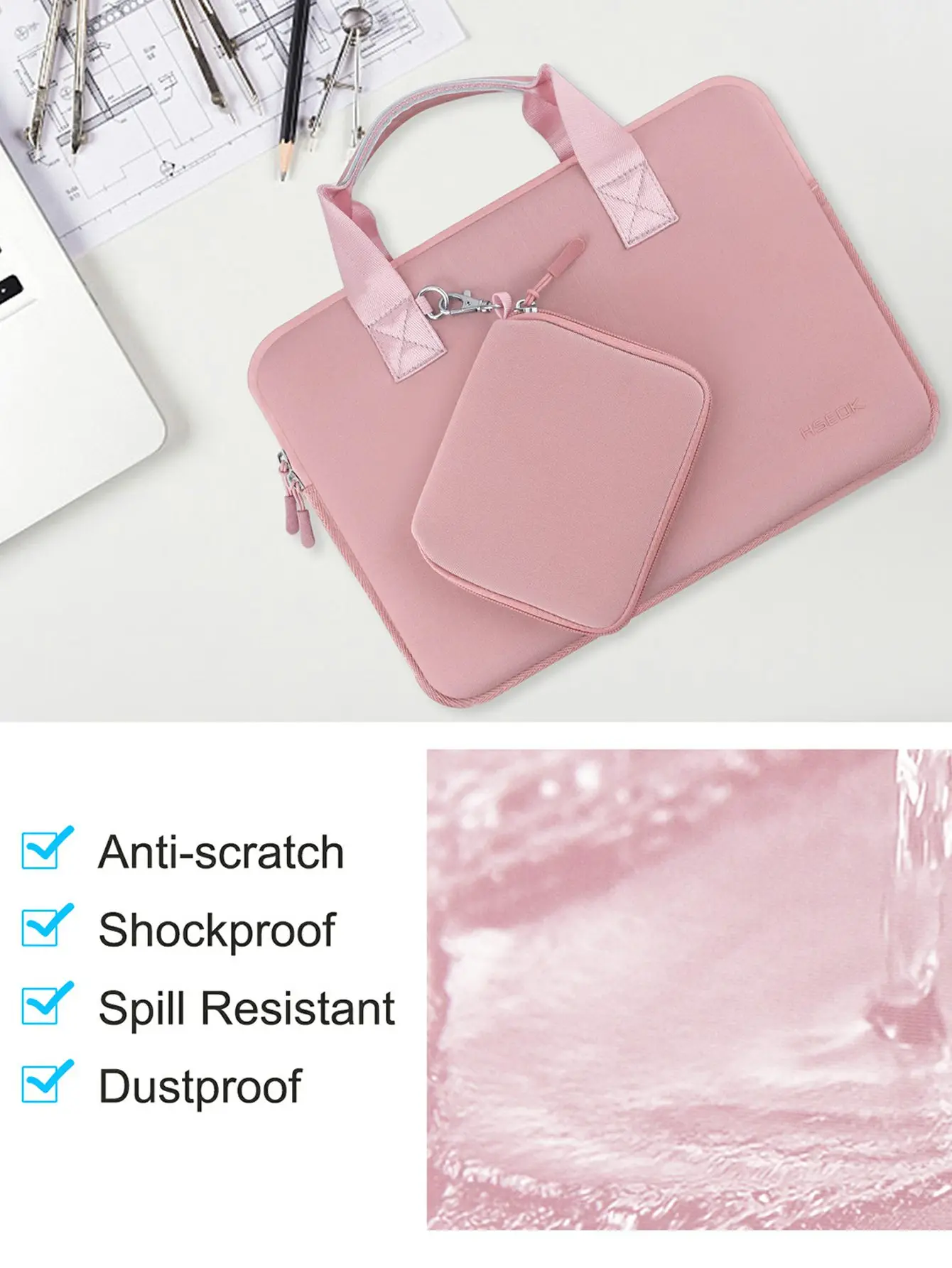 12.9 13 Inch Laptop Sleeve Case Compatible with MacBook Air M2 A2681 M1 A2337 A2179 A1932/Pro 13 M2 M1 A2338 A2251 A1989