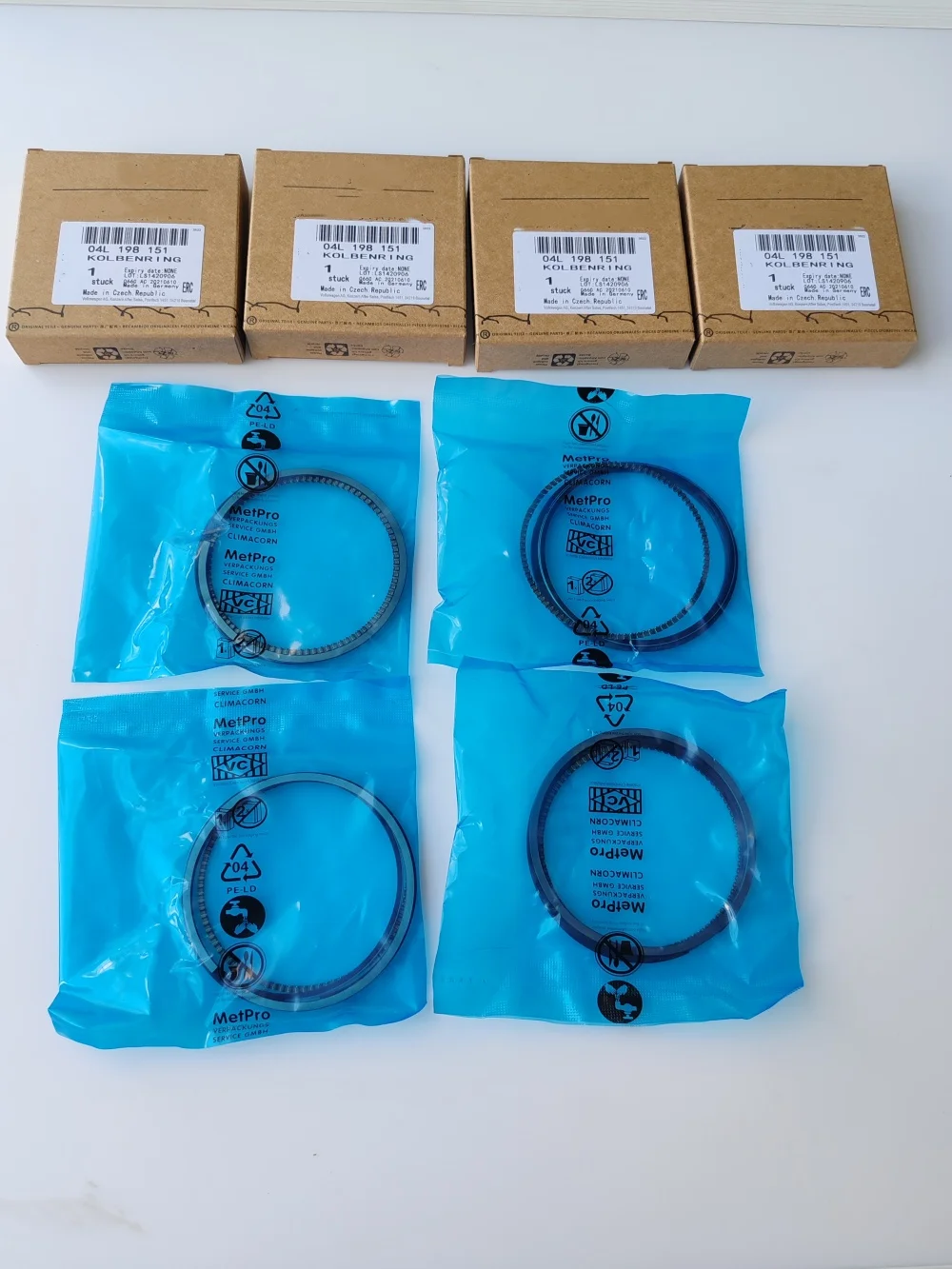Genuine OEM Piston Rings STD 04L198151 For VW Seat Skoda Audi 2.0 TDI CRL, CRLB, CRB, CRBC, CRBD, CRF, CRFA, CRFC, CUN