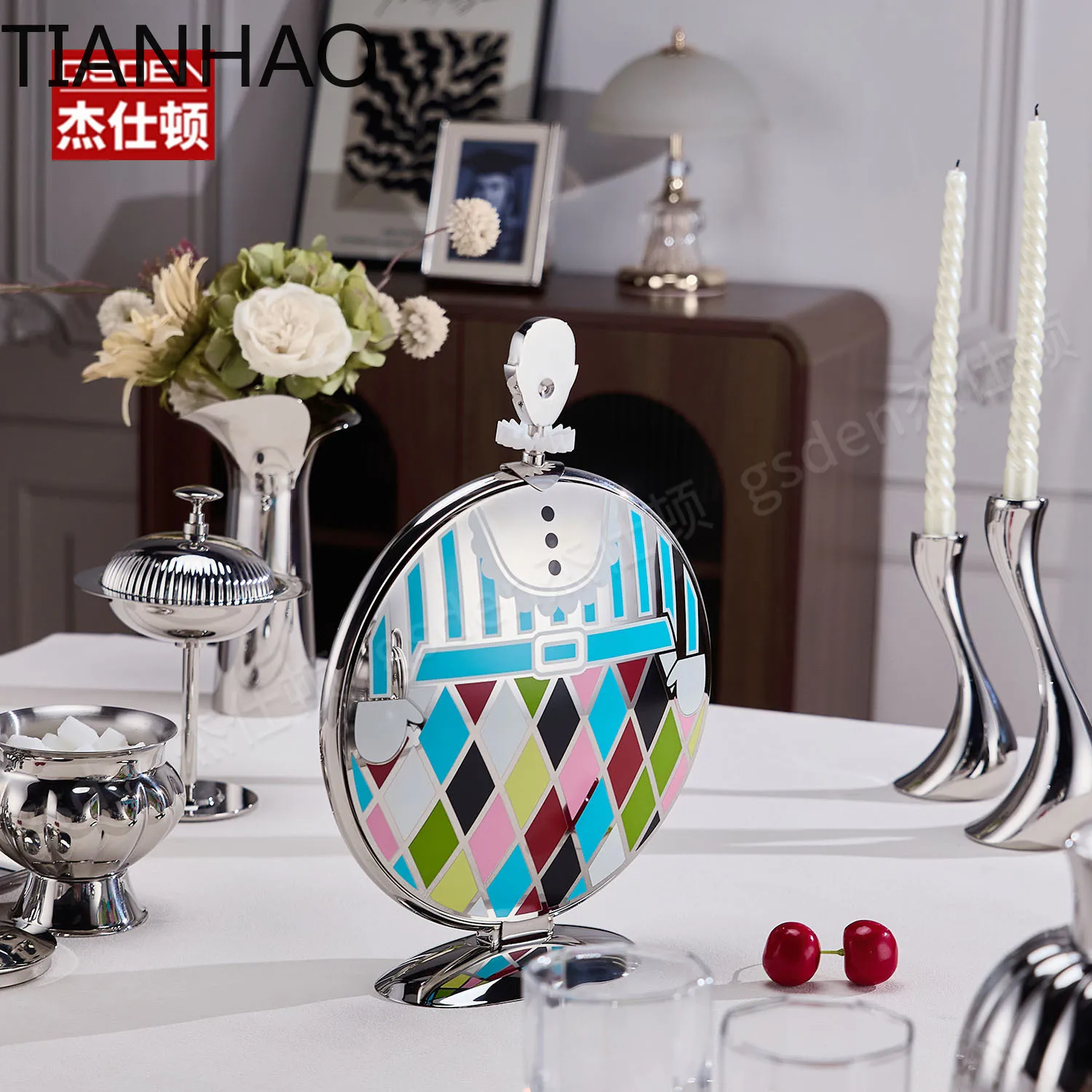 Premium 304 Stainless Steel Folding Fruit Plate Cake Stand Light Luxury Afternoon Tea Dessert Rack Home Dessert Display