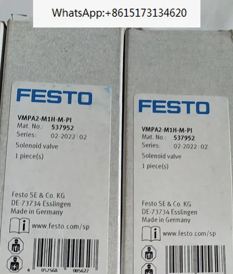 

FESTO Solenoid valve VMPA14-M1H-M-PI 573718 VMPA14-M1H-G-PI 573721 VMPA14-M1H-J-PI 573717 VMPA14