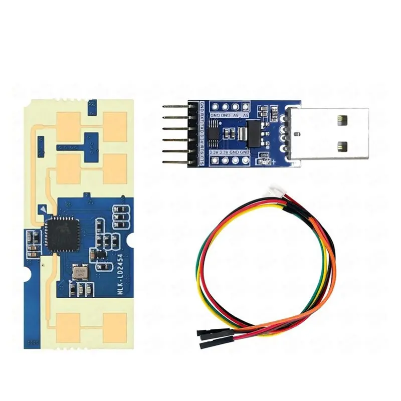 B03B-CH340 Serial Board Included 24G Human Presence Sensor LD2416 Radar Module Smart Home Micro-Motion Static Detection Module