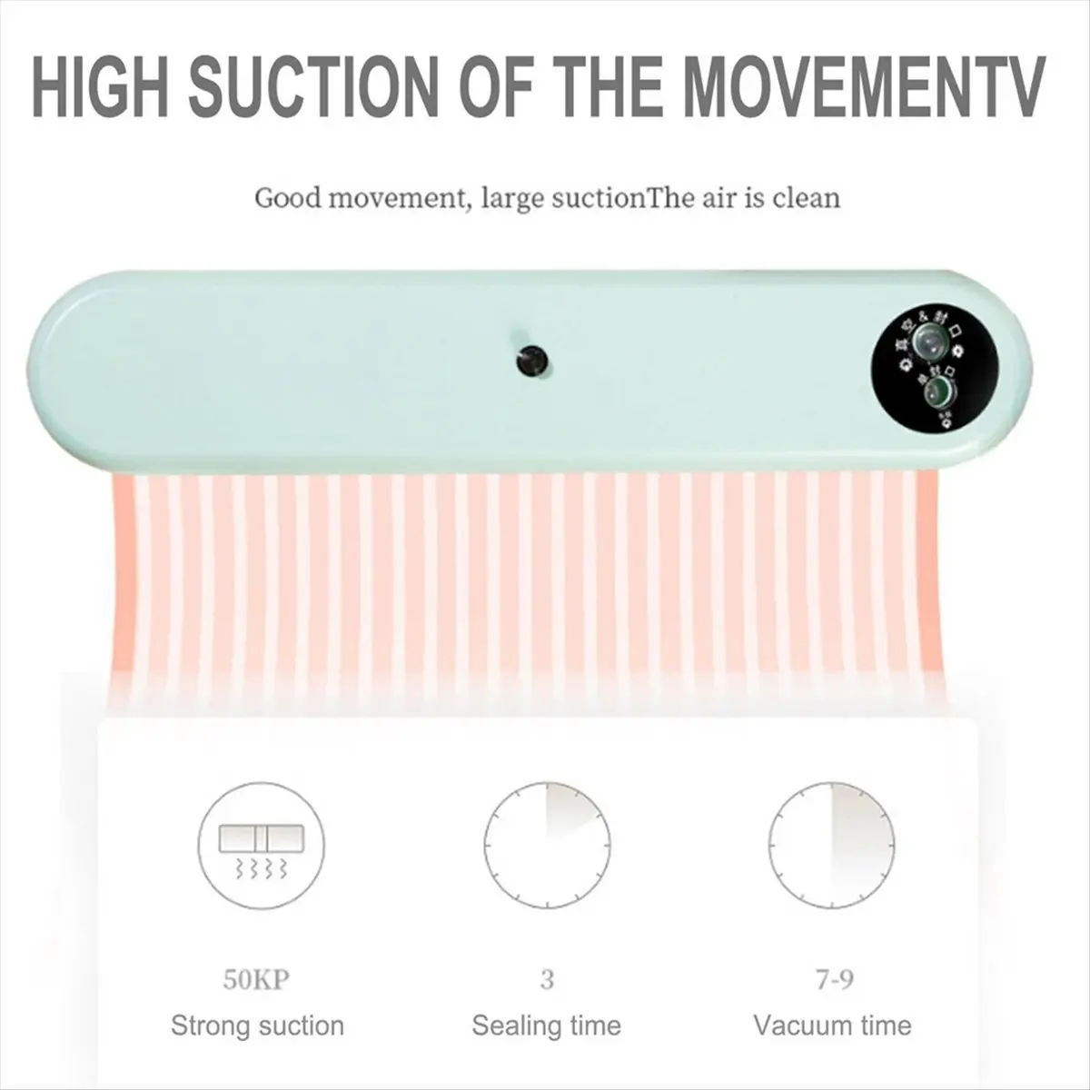 ماكينة سد الفراغات A62K شفط 60 كيلو باسكال - ماكينة غلق أكياس الطعام الأوتوماتيكية التي تعمل باللمس للأغذية الجافة/الرطبة