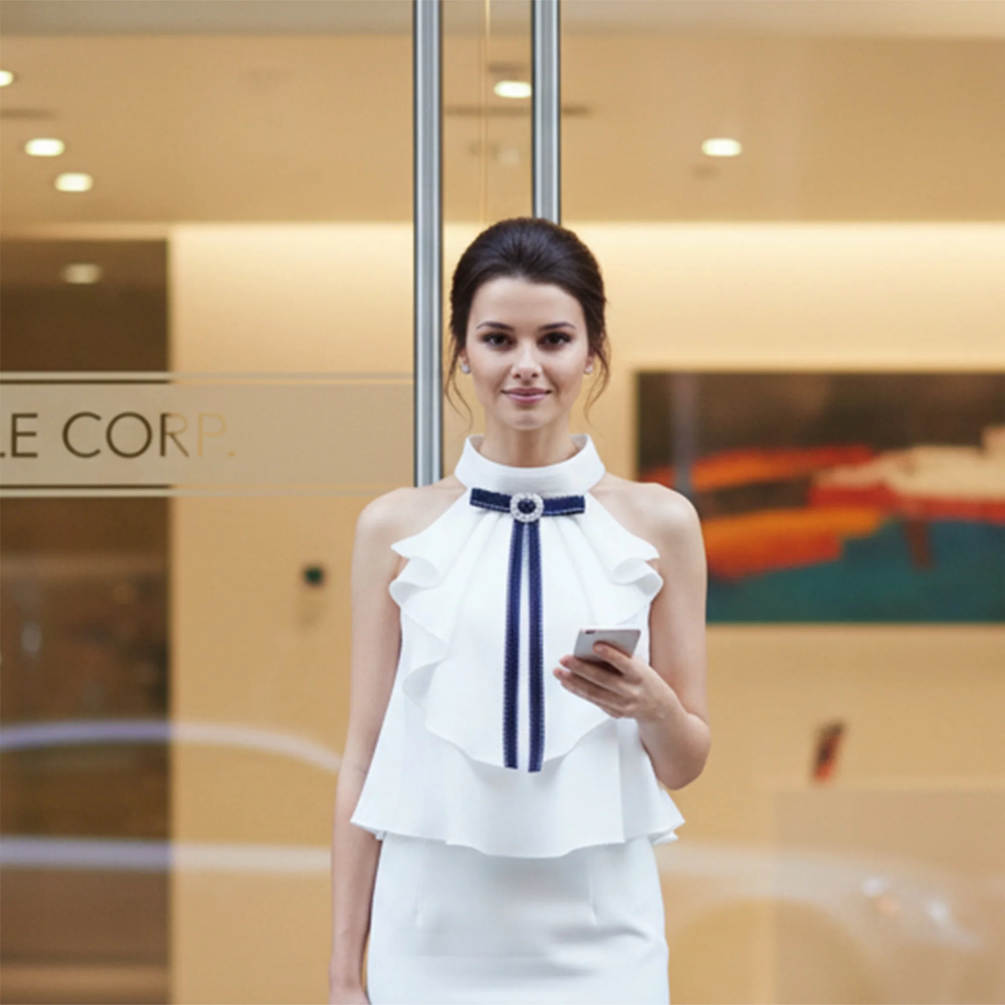 ياقة أنيقة من الدانتيل الأسود قابلة للفصل مع تطريز معقد وتفاصيل فيونكة مخملية لأزياء المرأة الأنيقة #2