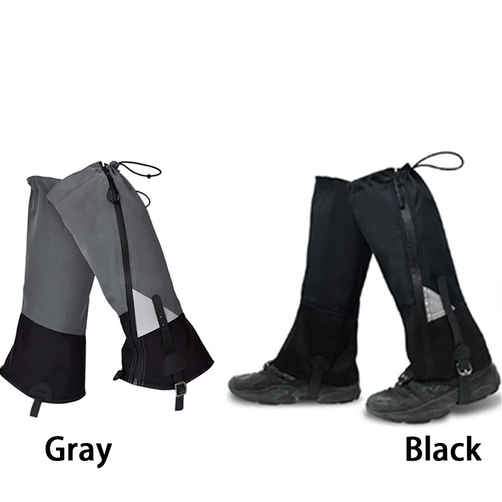 الكبار أحذية المشي لمسافات طويلة مقاوم للماء غطاء جورب للمغامرات في الهواء الطلق في الهواء الطلق واقي البشرة أحذية مضادة للماء عادي أسود نموذج L