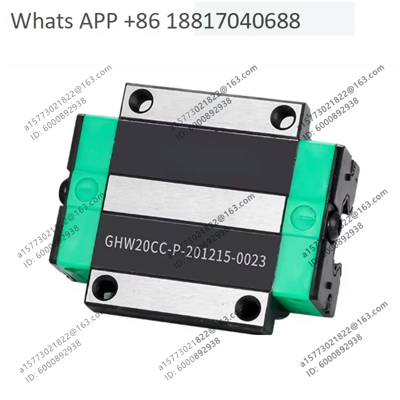 1PCS, Taiwan, Slider Dinghan GHH GHW GEH series linear ball guide rail line rail square