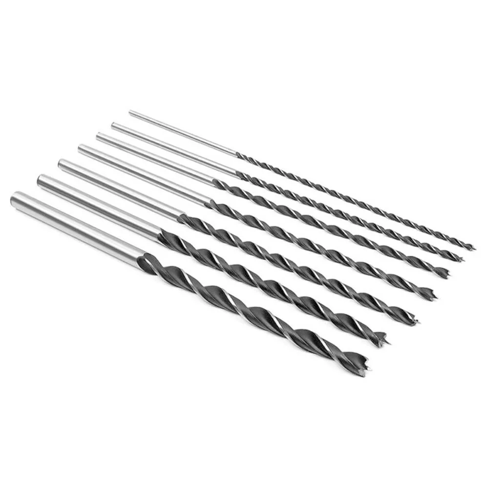 1pc 300mm Extended Woodworking Spiral Drill Bit Wood Drills Center Point 4-20mm Drill Bit For DIY Building Engineering