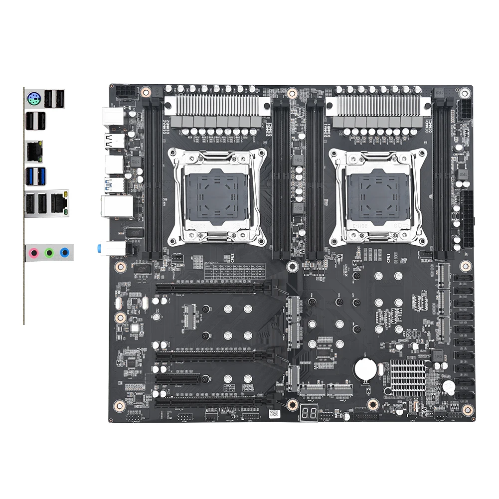 X99 D4 Dual Pro Motherboard 8 DDR4 Speichersteckplatz PC Mainboard 10 SATA 3.0 Schnittstelle Computer Hauptplatine