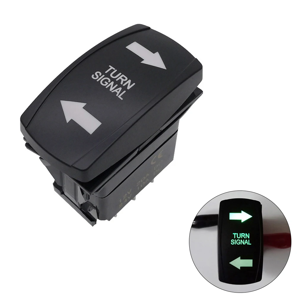 Part Switch Rocker Switch Tractor Turn Signal Vehicle 7Pin ABS Accessories Black Boat LED Off-Road Pickup Useful