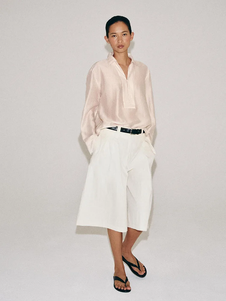 New 2026 Autumn Long Sleeve Shirt Women's Top Fashionable Traditional Chinese Style Collared Garment Elegant Ladies' Wear