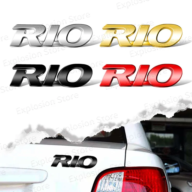 شعار إلكتروني تصفيف السيارة المعدنية ، شعار لاصق ، شارة الصندوق الخلفي ، ملصق الحاجز لكيا ريو ، سبورتاج ، ستينجر ، K3 ، K4 ، K5 ، بيكاندو ، سيد #1