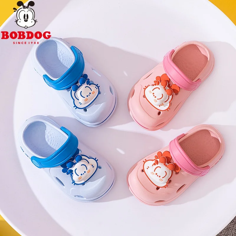 Bobdog-Sandalias antideslizantes para niños y niñas, zapatos de verano con dibujos animados, para viajes, novedad de 2024