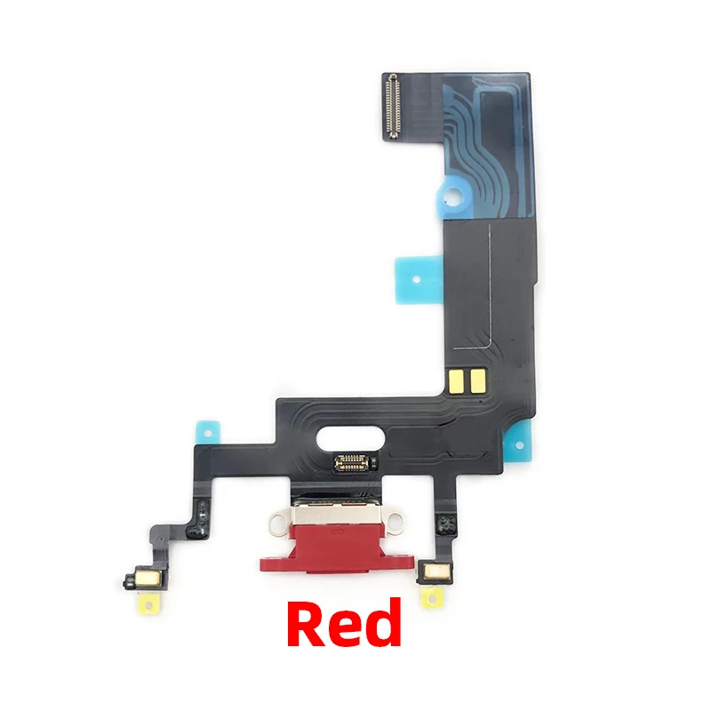 Original For iphone XR Charging Port Flex Microphone Mini USB Charger Dock Connector Repair Replacement Parts