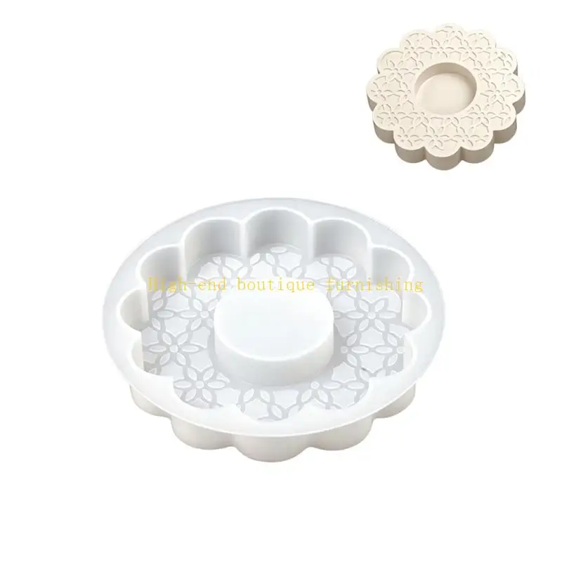 L9NB Soft Craft Form for Candle Stand Making, Center Insert Well for Epoxy Work, Gypsum and Display Craft Project Use