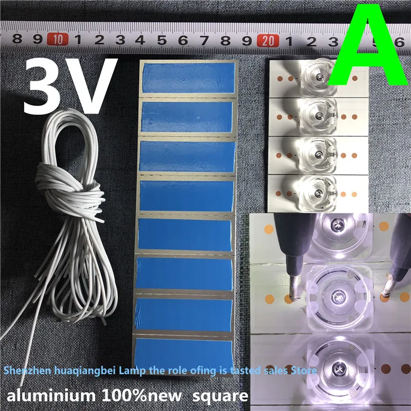 Imagem -03 - Contas de Lâmpada Smd com Lente Óptica Fliter para Reparo de tv Led D50a710 L50f2850a Rf-bs500e320701l 0701r 3v 6v 100 Novo