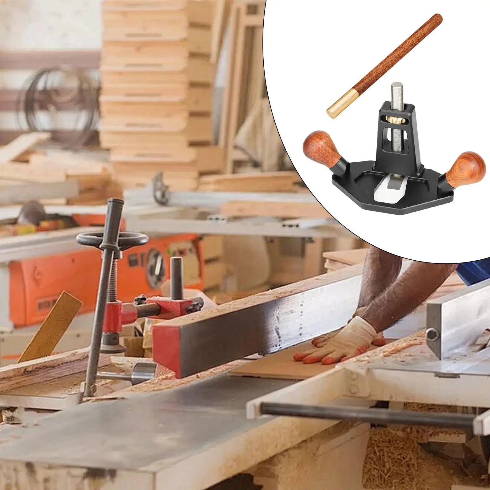 Woodworking Hand Router Plane Kit with Blade Lift Mechanism Shoulder Planer Wood Planer for Tuning Joinery Cutting Grooves