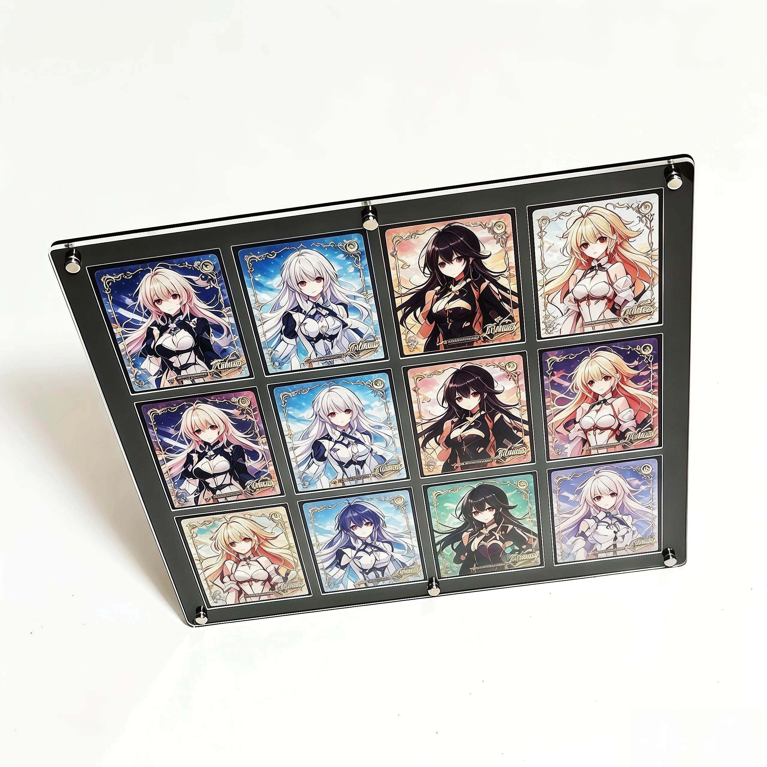 espositore-nero-a-12-scomparti-per-cornici-polaroid-puo-contenere-piu-carte-da-collezione-pokemon-personaggi-anime-carte-del-trainer