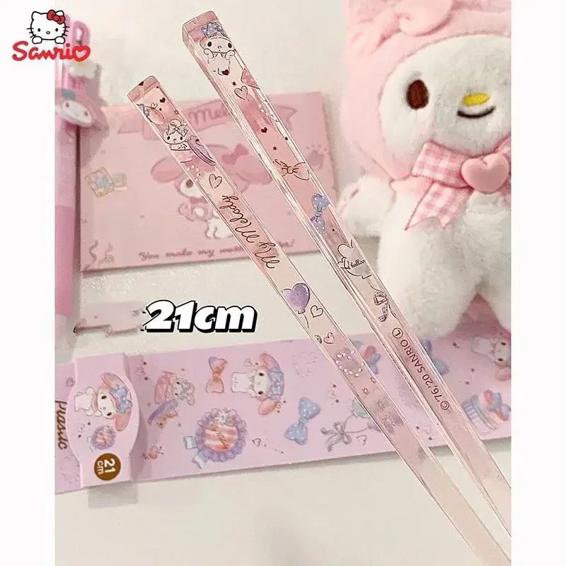 Baguettes en cristal de mélodie de Cinnamoroll originales, dessin animé d'anime, Sanurgente, pas Moldy, Ins, baguettes portables pour dortoir de filles