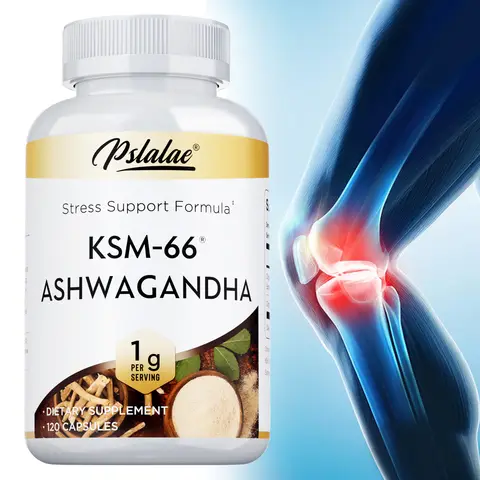 KSM-66 Ashwagandha Capsule - Adrenal and Thyroid Health Support, Improving Sleep,Relieve Stress,Boost Focus and Brain Health