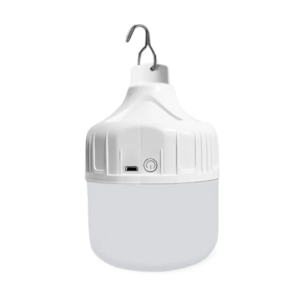 Portable USB Rechargeable LED Pendant Light, Alto brilho, Impermeável, Lâmpada ao ar livre para