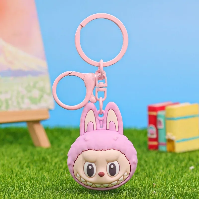 New Cartoon Labubu Keychain Ins Kawaii Anime Trend Car Backpack Pendant Jewelry Holiday Gifts