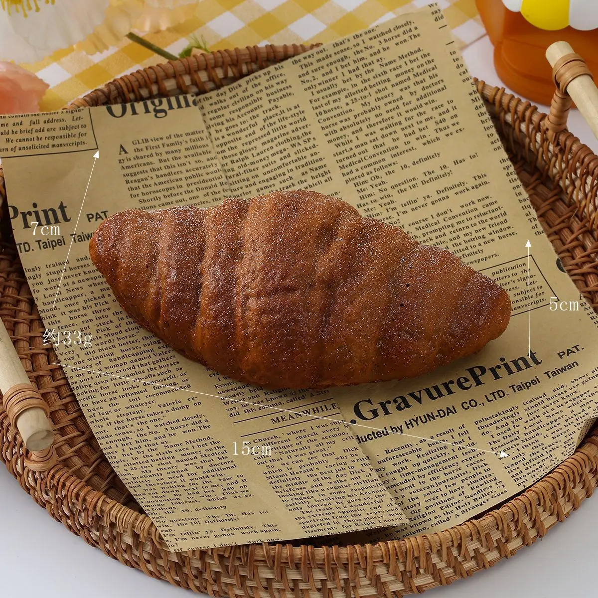 Simulation Brot Künstliche Lebensmittel Bäckerei Dessert Konditorei Shop Hotel Dekor Bagel Croissant Baguette Gefälschte Roggen Brot Modell – Detail 5