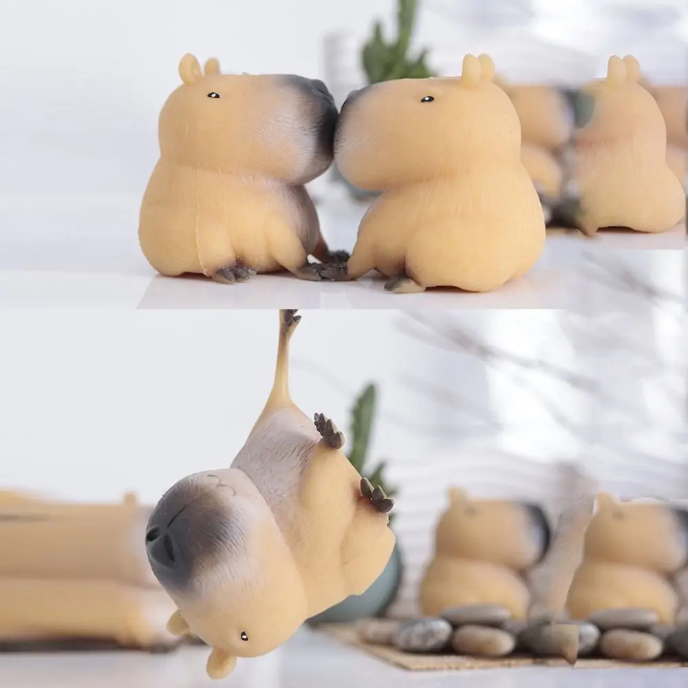 Stress-relieving Capybara Pinch Toy Funny Gift Decompression Quick Rebound Cute Squeeze Toy Lovely Soft Fidget Toys Children