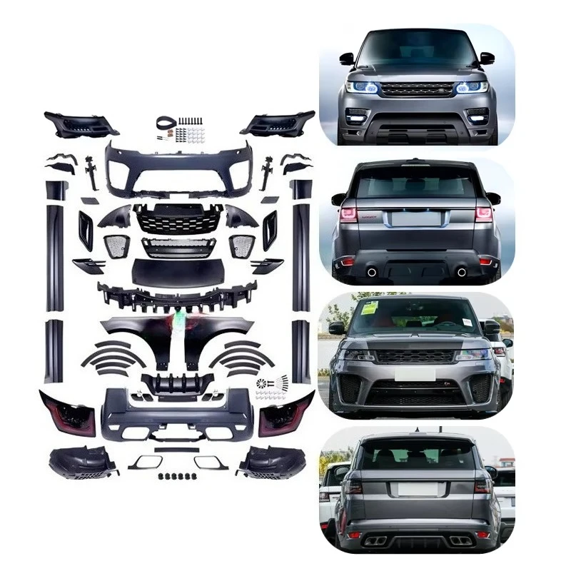 For Range Rover Sport 2014-2017 Upgrade 2022 SVR Style Body Kit LED Headlights High Quality Lossless Installation Plug And Play