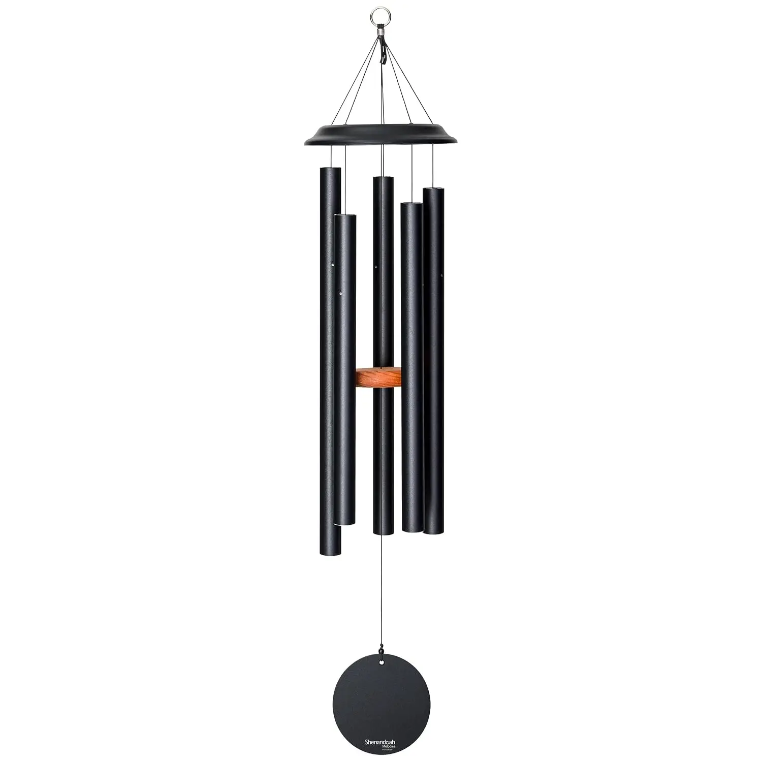 Wind Chime, 42 inch Black for Patio, Backyard, Garden, and Outdoor décor (Aluminum Chime) Made in the USA