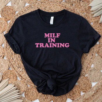 Vintage 90er Jahre Grunge Kleidung Harajuku Milf im Training ästhetische Sommer mode Kawaii T-Shirts Frauen Y2k koreanische T-Shirt Femme