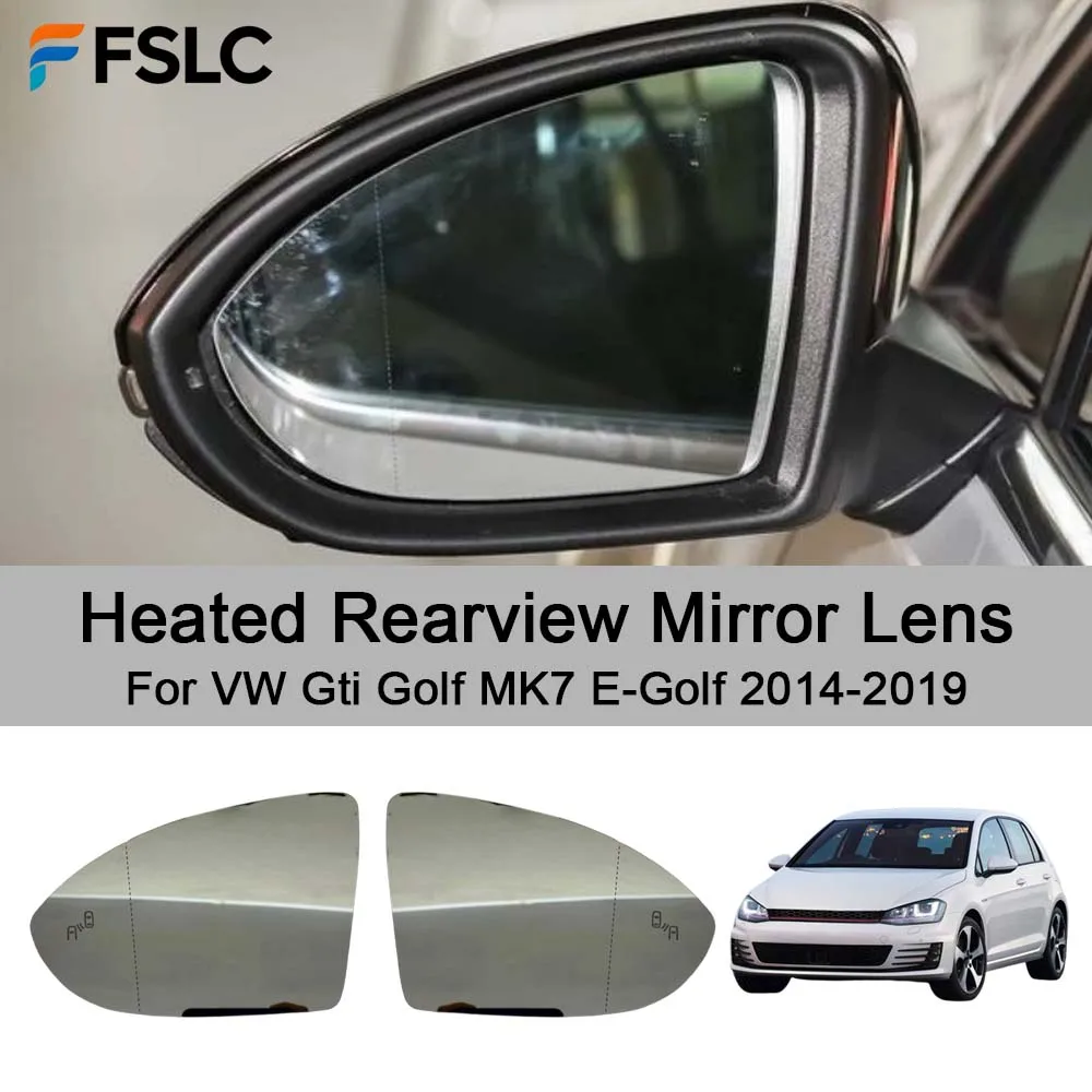 

Cars Accessories Heated Rearview Mirror Lens For VW Gti Golf MK7 E-Golf 2014-2019 Car Rearview Accessories Car Upgrade