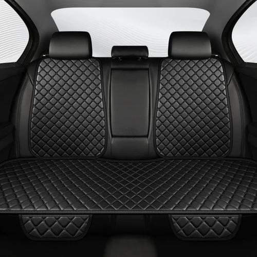 Imagen 2 del producto Cómodo cojín de asiento Universal Napi para las cuatro estaciones, cojín para asiento de coche, fila trasera bordada con estrellas, antideslizante, cinco plazas