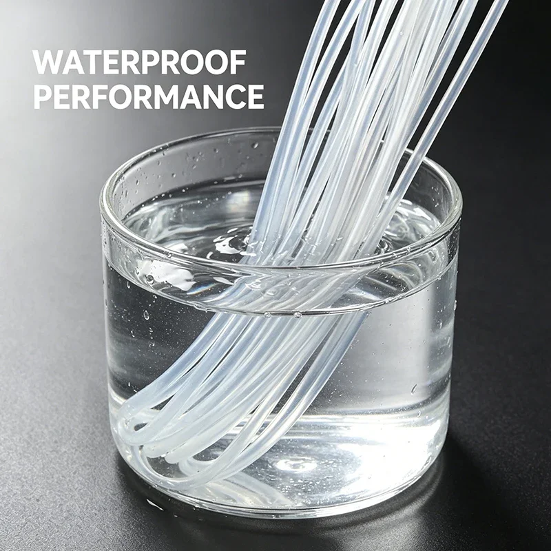 2-10M CS1mm Food Grade Clear Transparent Silicone Rubber Hose Small Capillary Hoses ID1-2-3-4-5-6-7-8-9mm Flexible Silicone Tube