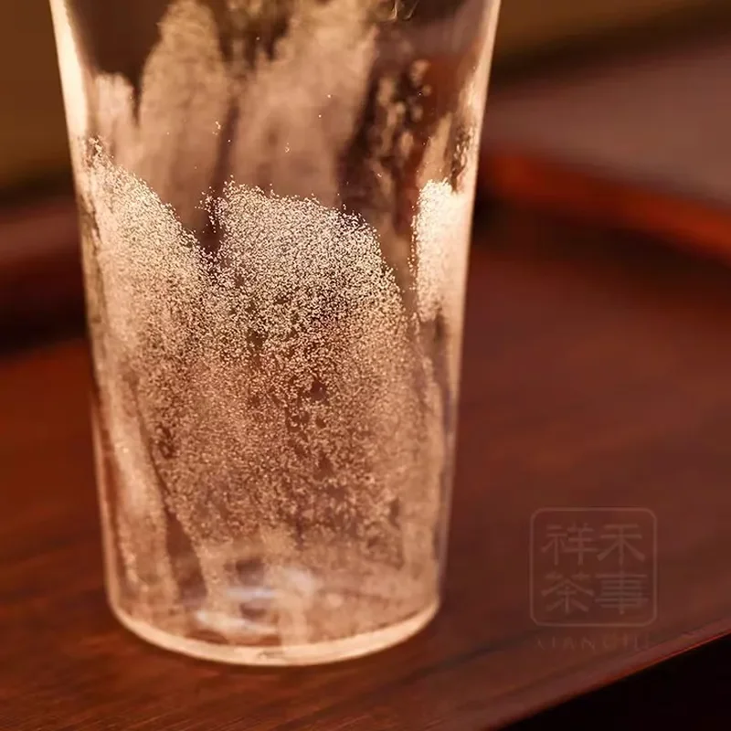 High Borosilicate Glass Tea Divider Creative Frost Snow Pattern Fair Cup Kung Fu Tea Set Household Ice Crystal Glassware