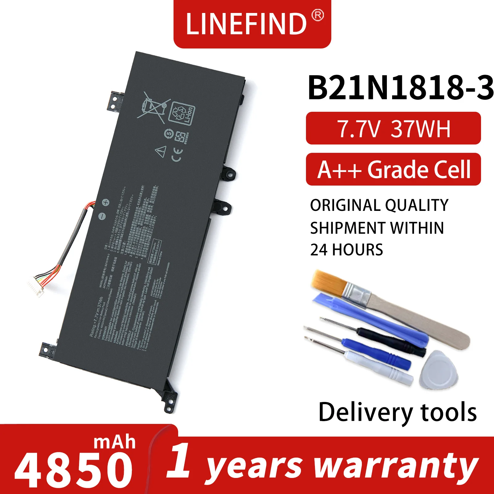 

LINEFIND C21N1818-1 B21N1818 B21N1818-2 B21N1818-3 32Wh Laptop Battery For ASUS VivoBook15 X512FA X509FB A509FA A409FL