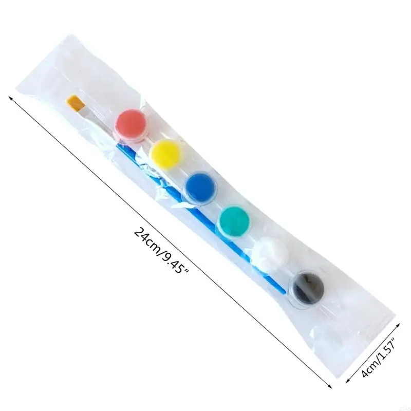 J78B Washable Acrylic Paint Set 6 Color/12 Color Cuci Dengan Kuperbrush